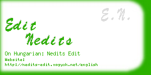 edit nedits business card